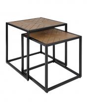  203601-01 - Furniture, Birkett, 203601-01, Metal Set 2 Side Tables