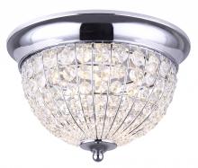  LFM145A12CH - TILLY 12" LED Flush Mount, Crystal, 19W LED (Integrated), Dimmable, 1150 Lumens, 3