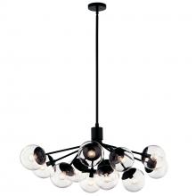  52703BKCLR - Linear Chandelier Convertible 12Lt