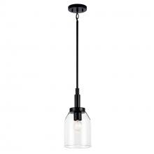 Kichler 52725BK - Madden 15 Inch 1 Light Mini Pendant with Clear Glass in Black