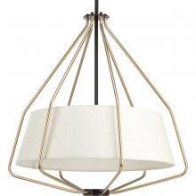  P500117-020 - Hangar Collection Three-Light Antique Bronze Mid-Century Pendant Light