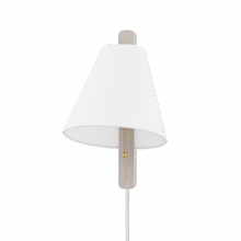 Mitzi by Hudson Valley Lighting HL636201-AGB/WWA - Ellen Plug-In Sconce
