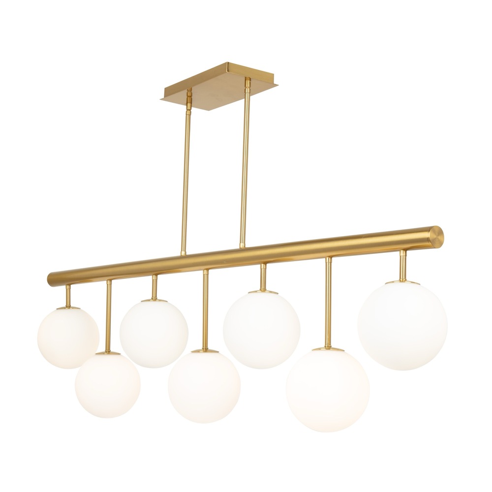 Aurelia Collection 7-Light Island/Pool Table Brass