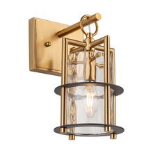 Artcraft AC11811BB - Burford Collection 1-Light Sconce Brass & Black