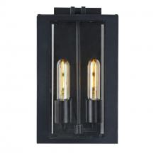  AC8790BK - Waterville Collection 2-Light Exterior Wall Light, Matte Black