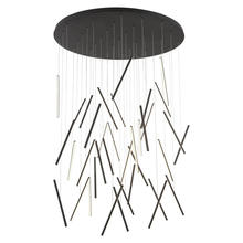  MP14850-BK - Chute 50-in Black LED Multi Pendant