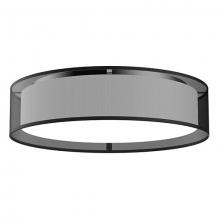  FM7920-BOR - Dalton 20-in Black Organza LED Flush Mount