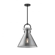  PD412514MBSM - Emerson 14-in Matte Black/Smoked 1 Light Pendant