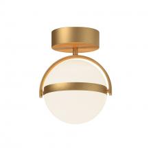  FM301001BG - Globo 7-in Brushed Gold LED Flush Mount