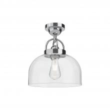  SF461101CH - Lancaster 12-in Chrome 1 Light Semi Flush Mount