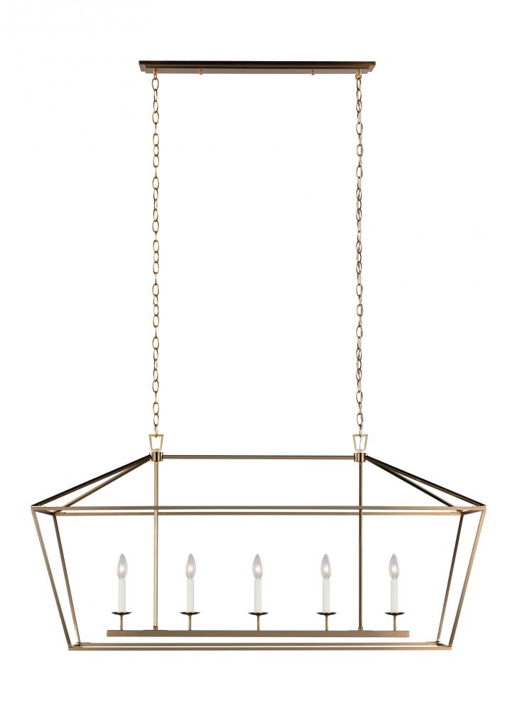 Dianna Five Light Medium Linear Chandelier