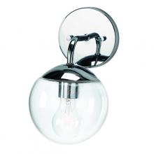 Russell Lighting 788-001/CHR/CL - Eclipse - 1 Light Wall Sconce in Chrome with Clear Glass