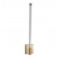 Russell Lighting WL7014/SG/OP - Saskia - LED 21" Wall Sconce in Soft Gold with Clear glass and Opal Acrylic