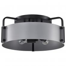  60/7851 - Altos 4 Light Semi Flush; 18 Inches; Gray and Matte Black Finish