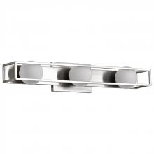  62/2253 - Jenkins; 24 Inch 3 Light LED Vanity; Brushed Nickel with Frosted Glass