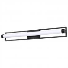  62/669 - Canal LED Large Vanity; Matte Black Finish; White Acrylic Lens