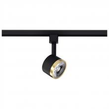  TH645 - 12 Watt LED Track Head; Round; 3000K; Matte Black and Brushed Brass Finish