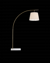 Currey 8000-0117 - Cloister Medium Brass Floor Lamp