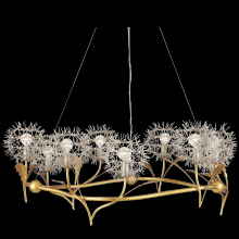  9000-1080 - Dandelion Silver & Gold Chandelier