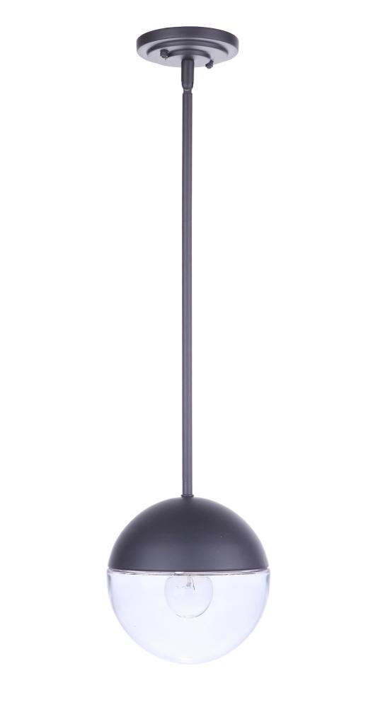 Evie 1 Light Outdoor Pendant in Midnight