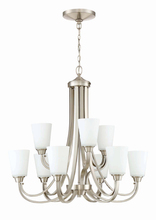  41929-BNK - Grace 9 Light Chandelier in Brushed Polished Nickel