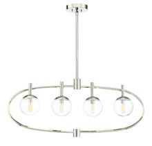  45574-PLN - Piltz 4 Light Island in Polished Nickel