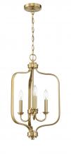  50533-SB - Bolden 3 Light Foyer in Satin Brass