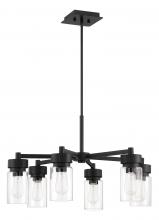 Craftmade 57126-MN - Bennet 6 Light Outdoor Chandelier in Midnight