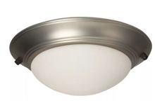  LKE53-BN-LED - 2 Light Elegence Bowl LED Light Kit in Brushed Satin Nickel (Flushmount Glass)