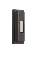  PB5005-AZ - Surface Mount LED Lighted Push Button, Beveled Rectangle in Antique Bronze