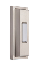  PB5005-BNK - Surface Mount LED Lighted Push Button, Beveled Rectangle in Brushed Polished Nickel