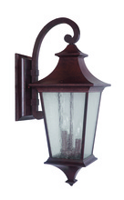  Z1374-AG - Argent II 3 Light Large Outdoor Wall Lantern in Aged Bronze